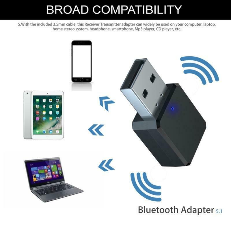 KN318 Bluetooth-compatible receiver dual output AUX USB stereo car hands-free