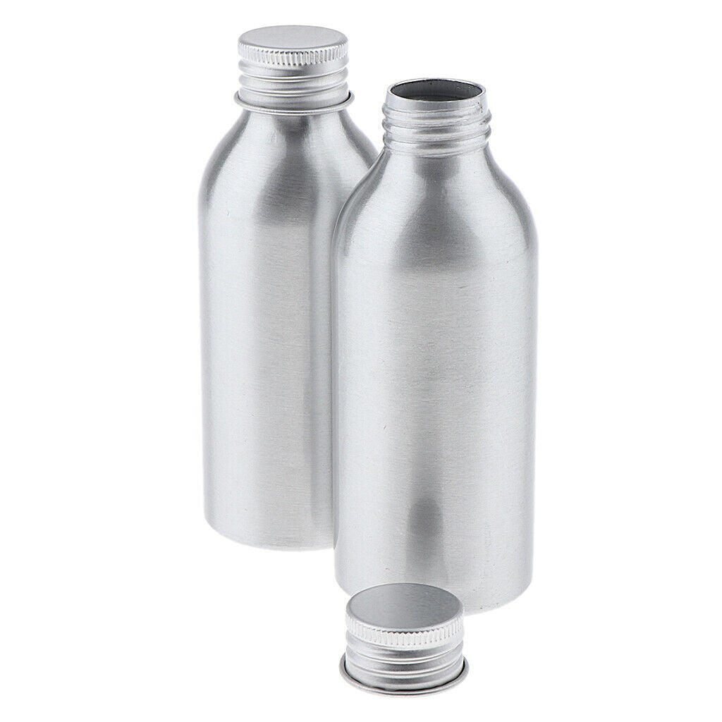 4x Empty Aluminum Bottle Cosmetic Storage Container Travel Bottle 150 120ml