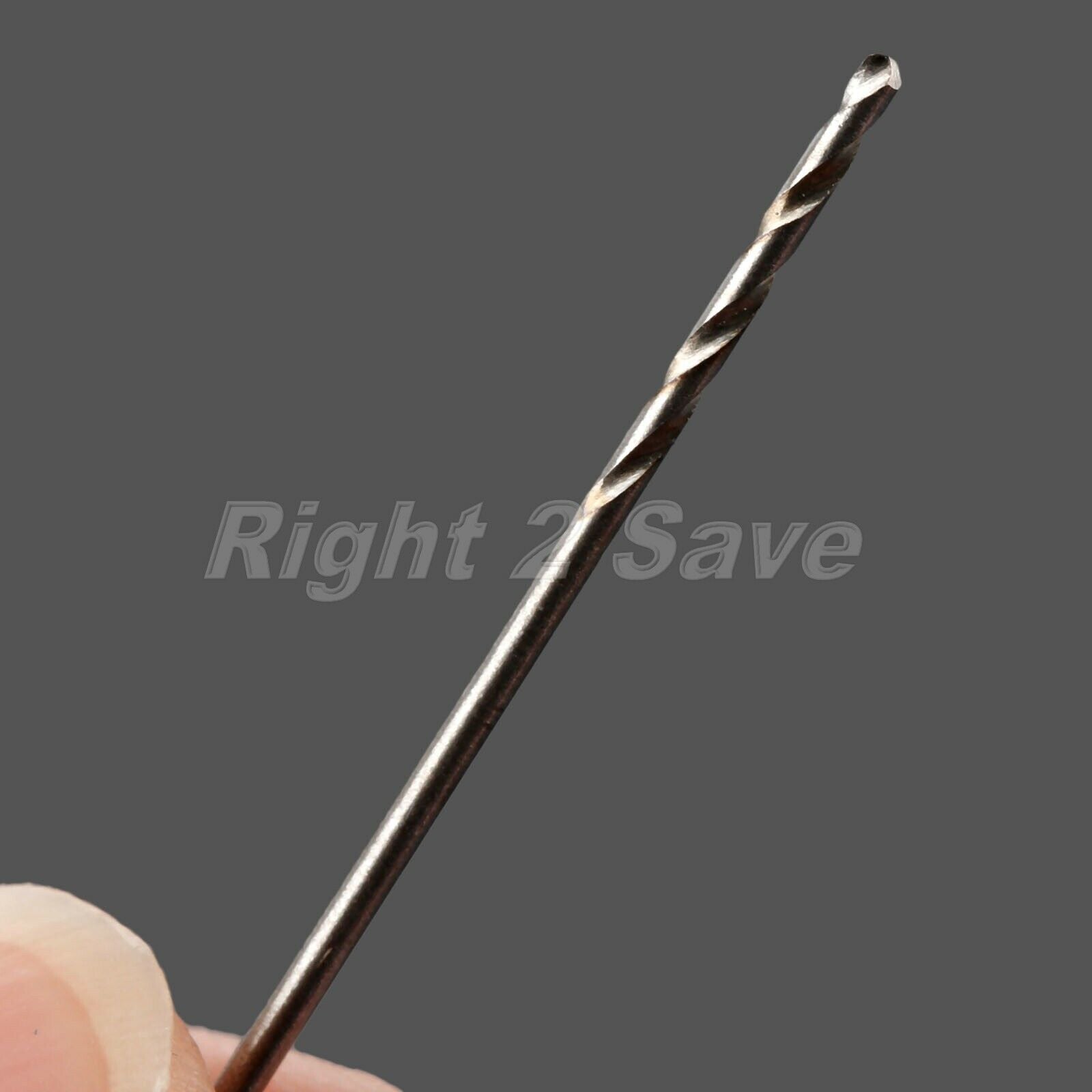 0.5-1.0mm Micro HSS Twist Drill Bits Straight Shank Auger Drilling Tool 50pc R2S