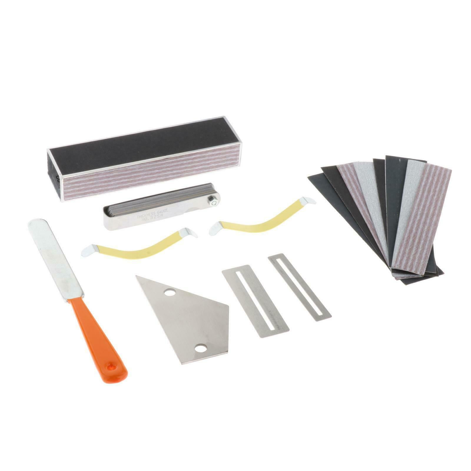 Guitar Repair Tool Kit Sanding Paper Leveling Bar String Organizer