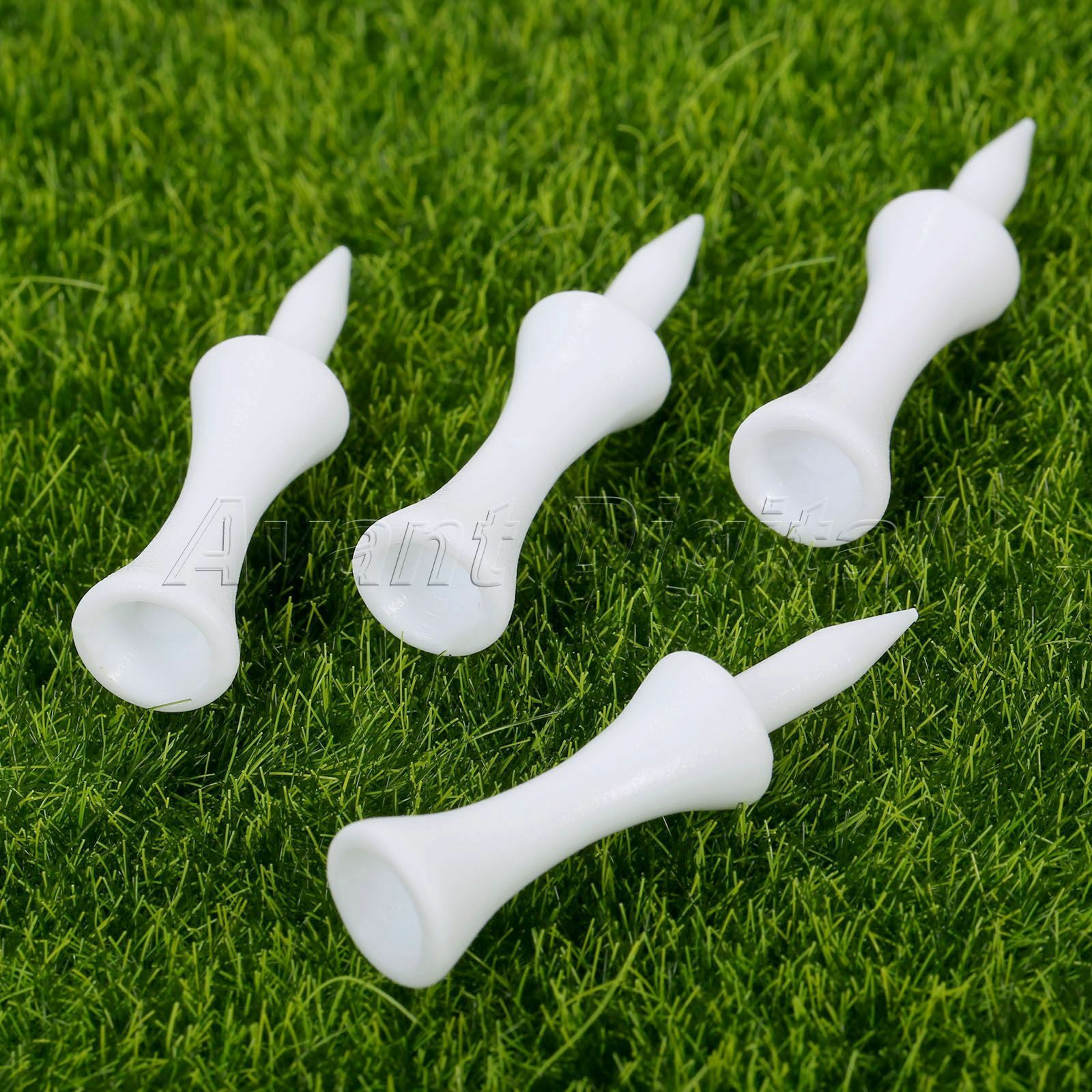 New 48mm Golf Tees Step Down Plastic Graduated Castle Tee Height Control 100pcs