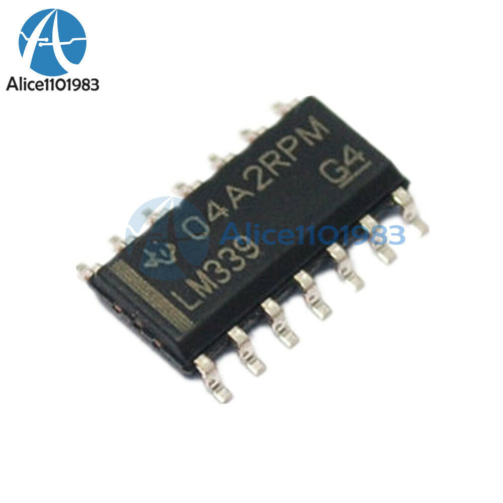 10PCS LM339 SOP-14 LM339 339 SOP14 TI POWER QUAD VOLTAGE COMPARATORS