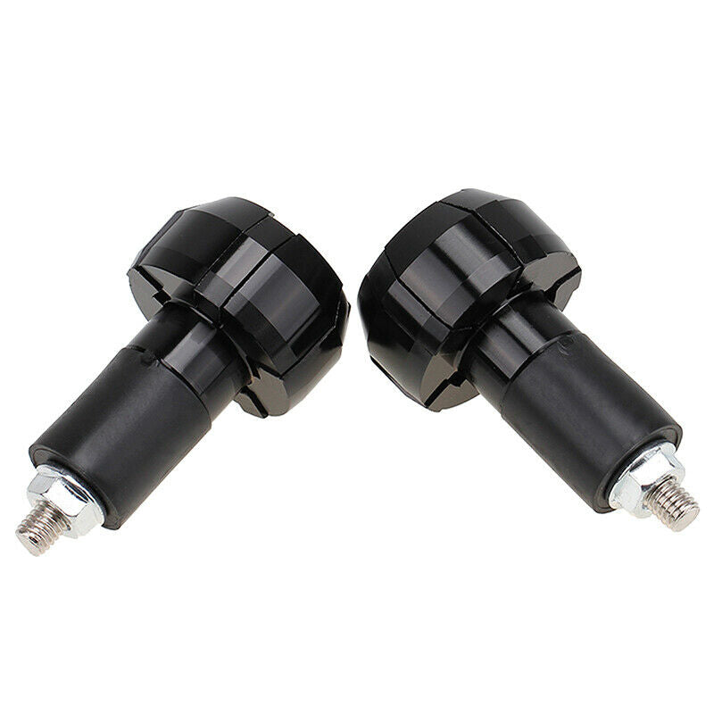 Handle Bar Ends Grips Plug Universal Fit 7/8" 22mm Hanlebar Motorcycle Black