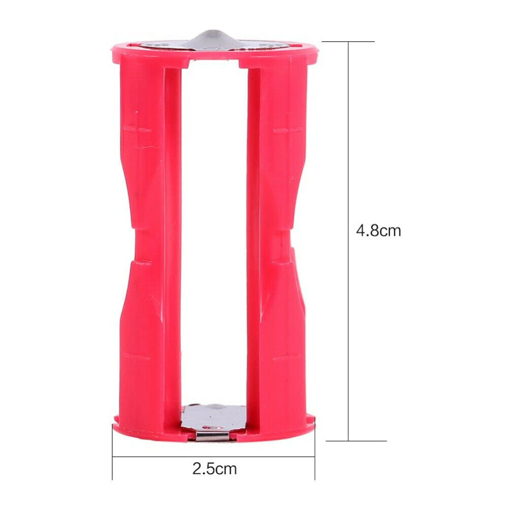 4pcs 4AAA to C Size Parallel Battery Converter Adapter Holder Cases Box Red