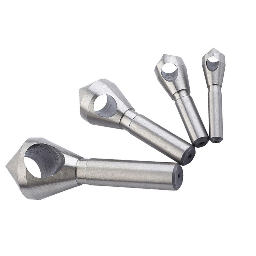 Set of4Pcs Hss Steel Countersink Drill Bit Wood Chamfering Device Drill Bits