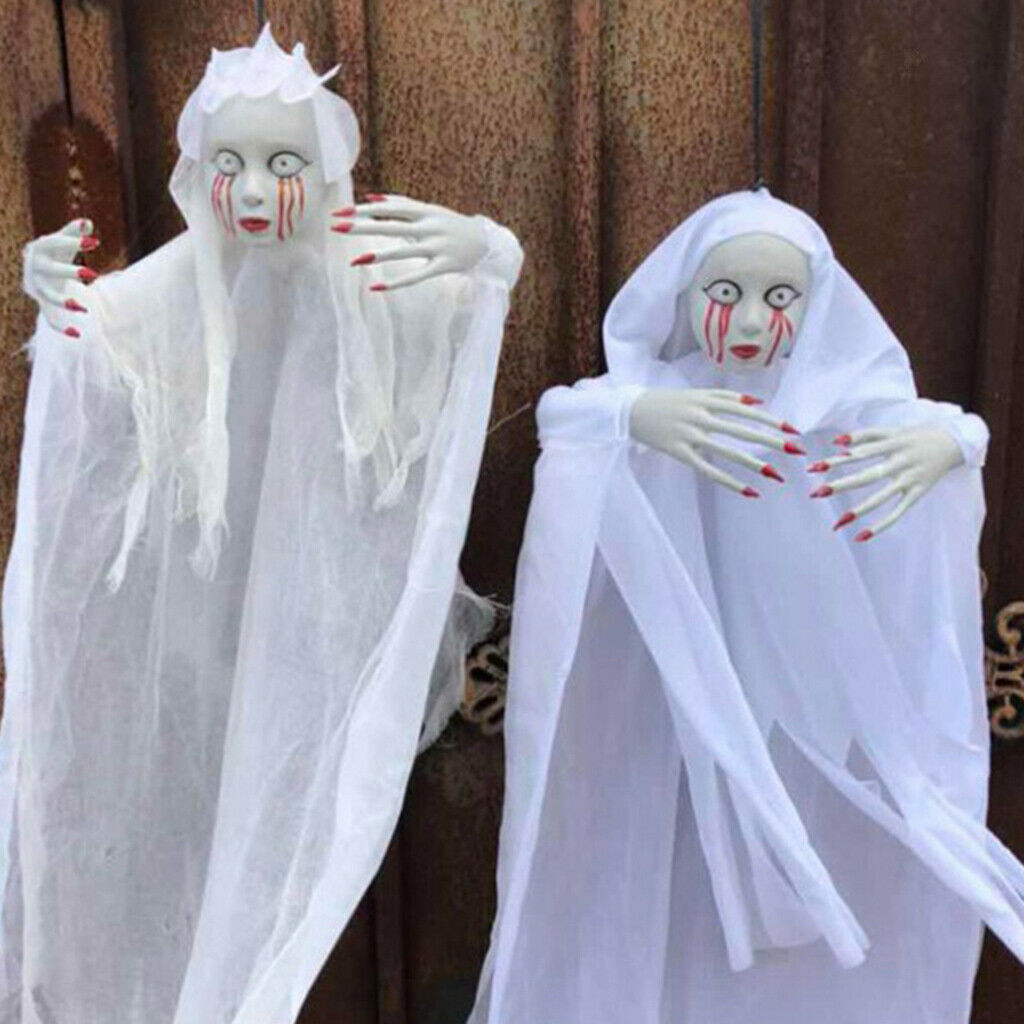 Hanging Ghost Horror Voice Hanger Grim Ghost Outdoor Party Bar Decor Props