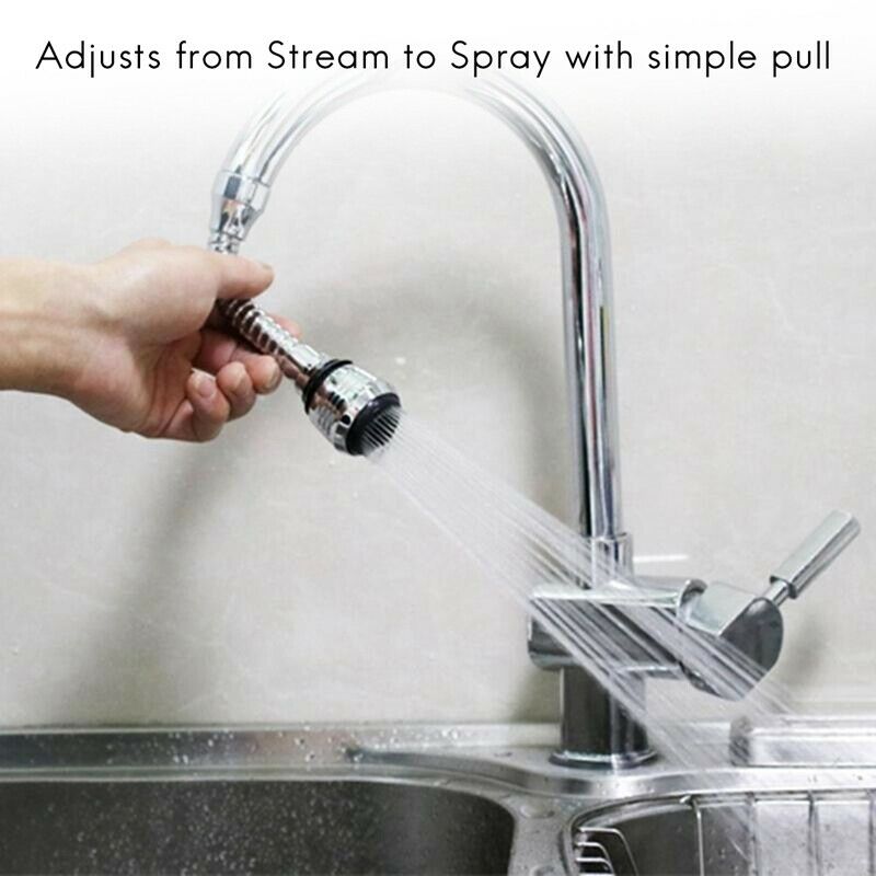 Stainless Steel 360 Degree Rotatable Water Saving Faucet Tap Aerator Faucet NoV4