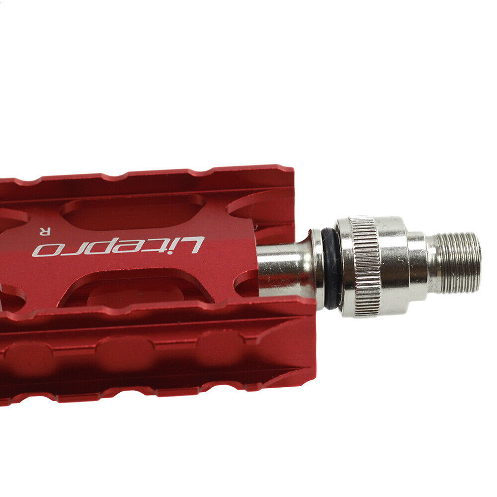 Bike Pedals, Sealed Bearing Cycling Bicycle Road Bike Pedals Red