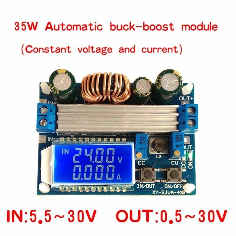 4A Buck-Boost Convertisseur Module RÃ©glable Buck Boost Board Avec Ã‰cran LCD L50