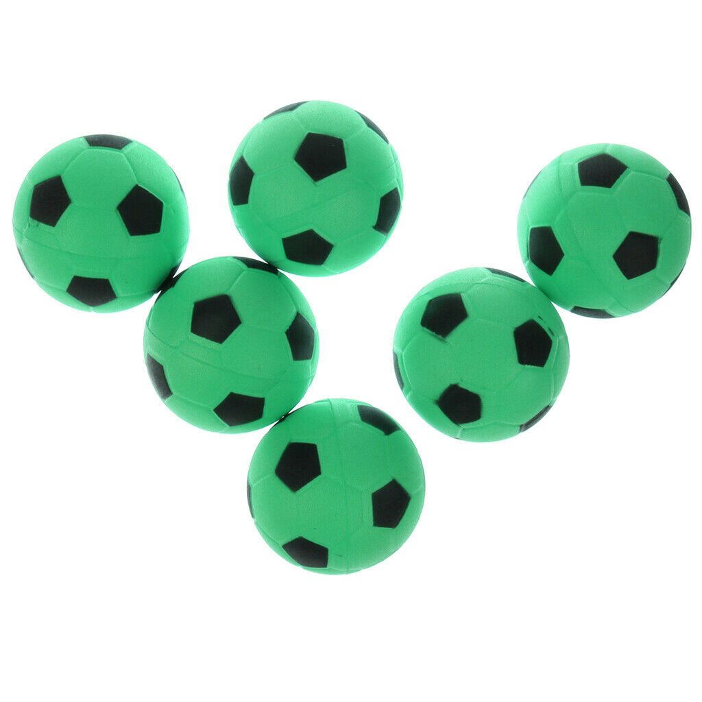 12pcs/set Foam Bouncy Football Balls Preschool Kids Exercise Toys Green
