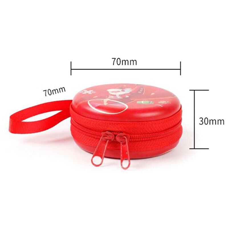 1pcs Cute Christmas Coin Purse Cartoon Kids Girls Wallet Earphone Organiz.l8