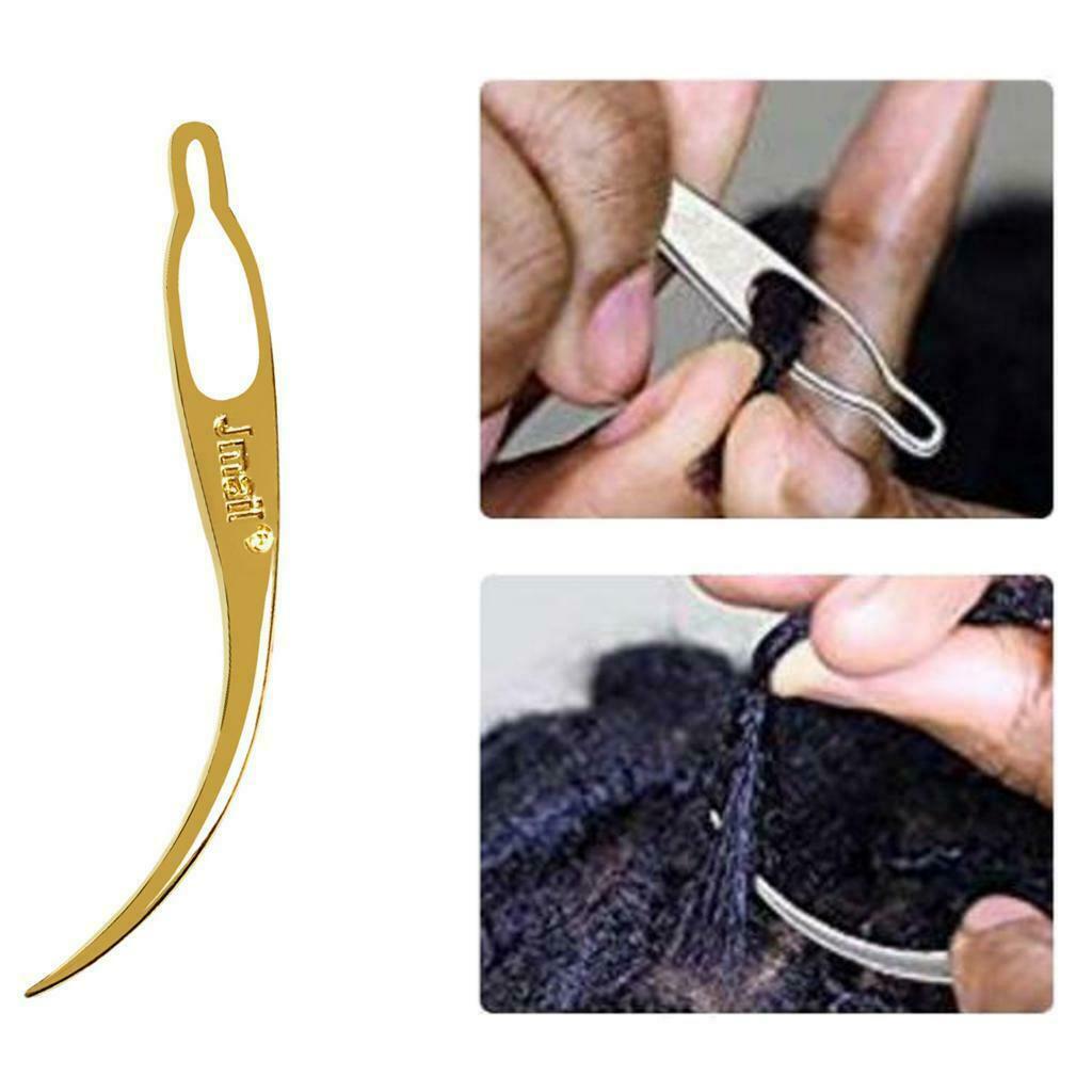 4x Easy Dreadlocks Crochet Needle Hair Interlocking Braiding Tools DIY 3"