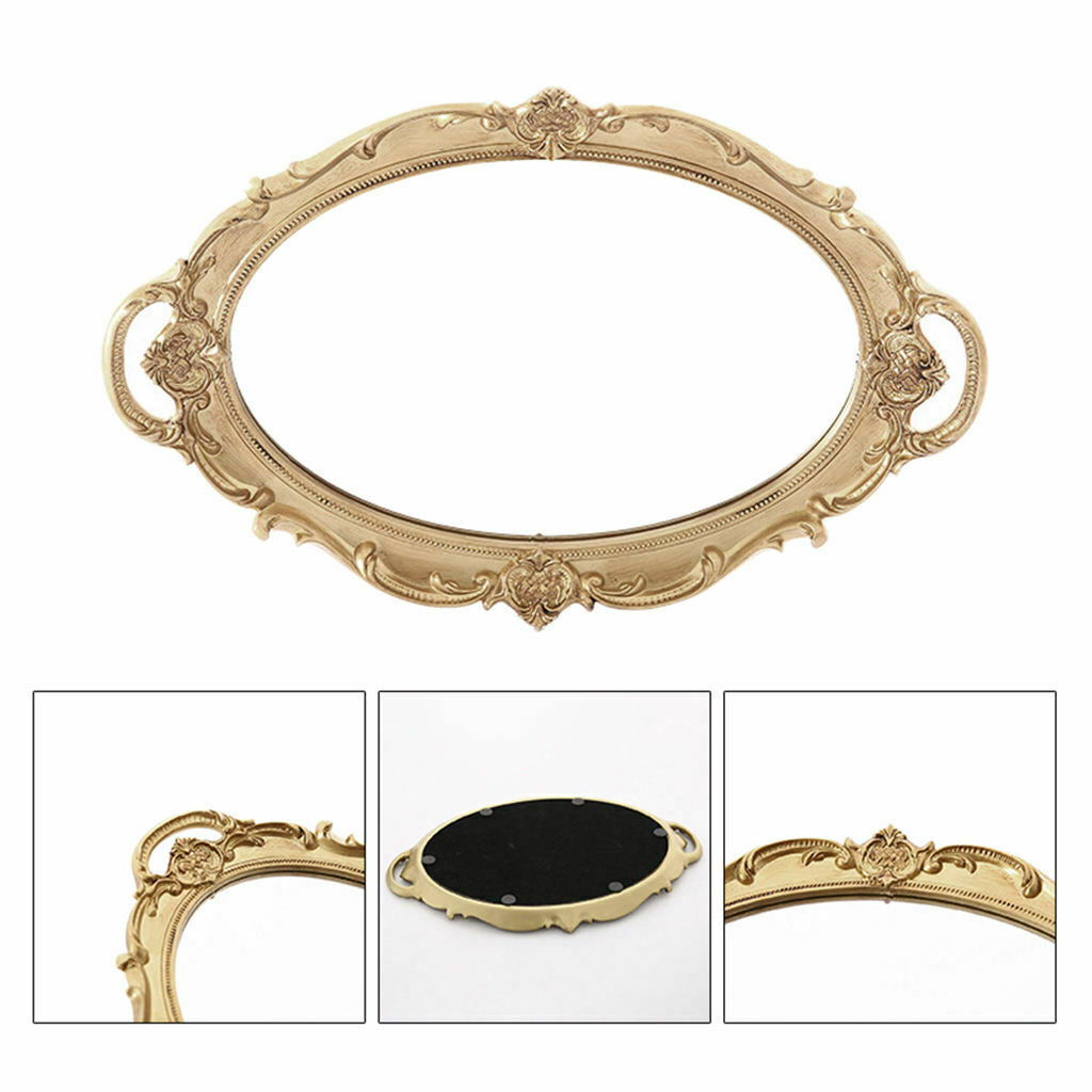 Makeup Mirror Mirrored Tray Cosmetic Vanity Perfume Wedding Home Decor