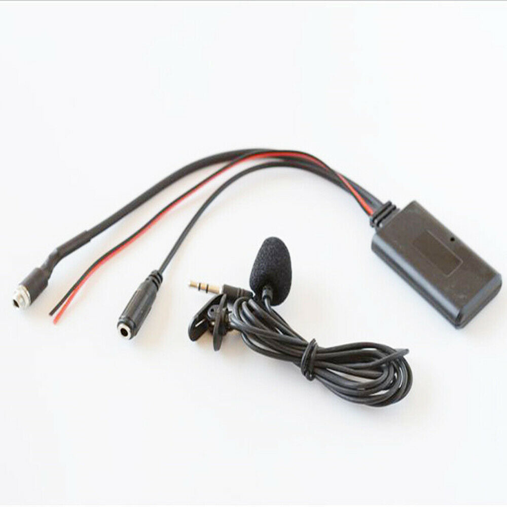 3.5MM Car Aux Receiver Female to Male Stereo Music Audio Adapter + MIC Universal