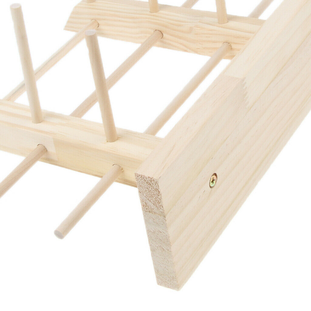 2x Wood Sunglasses Eyeglass Rack Display Stand Rack Double Lines 6 Pairs
