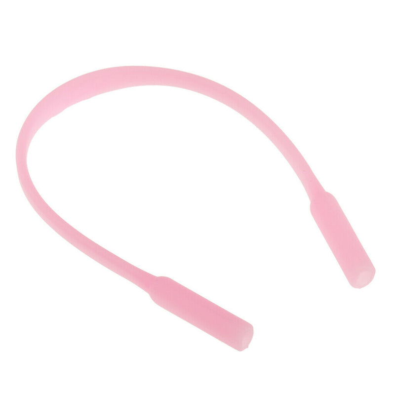 10 pcs Kids Silicone Eyeglasses Non-Slip Strap Sports Band Cord Pink White