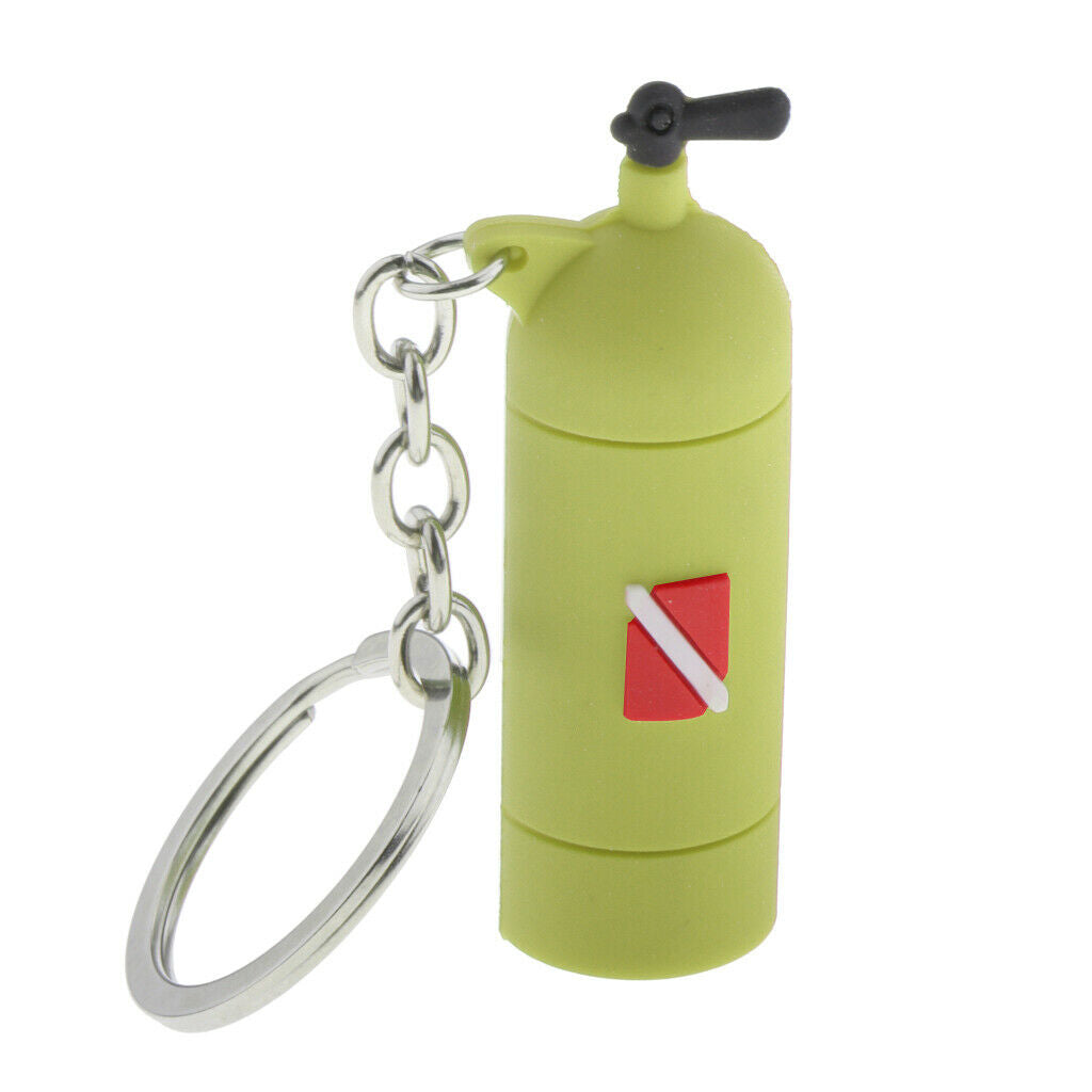 5 Pack Diving Tank Key Chain Keyring Dive Mini Air Cylinder Car Charm Scuba