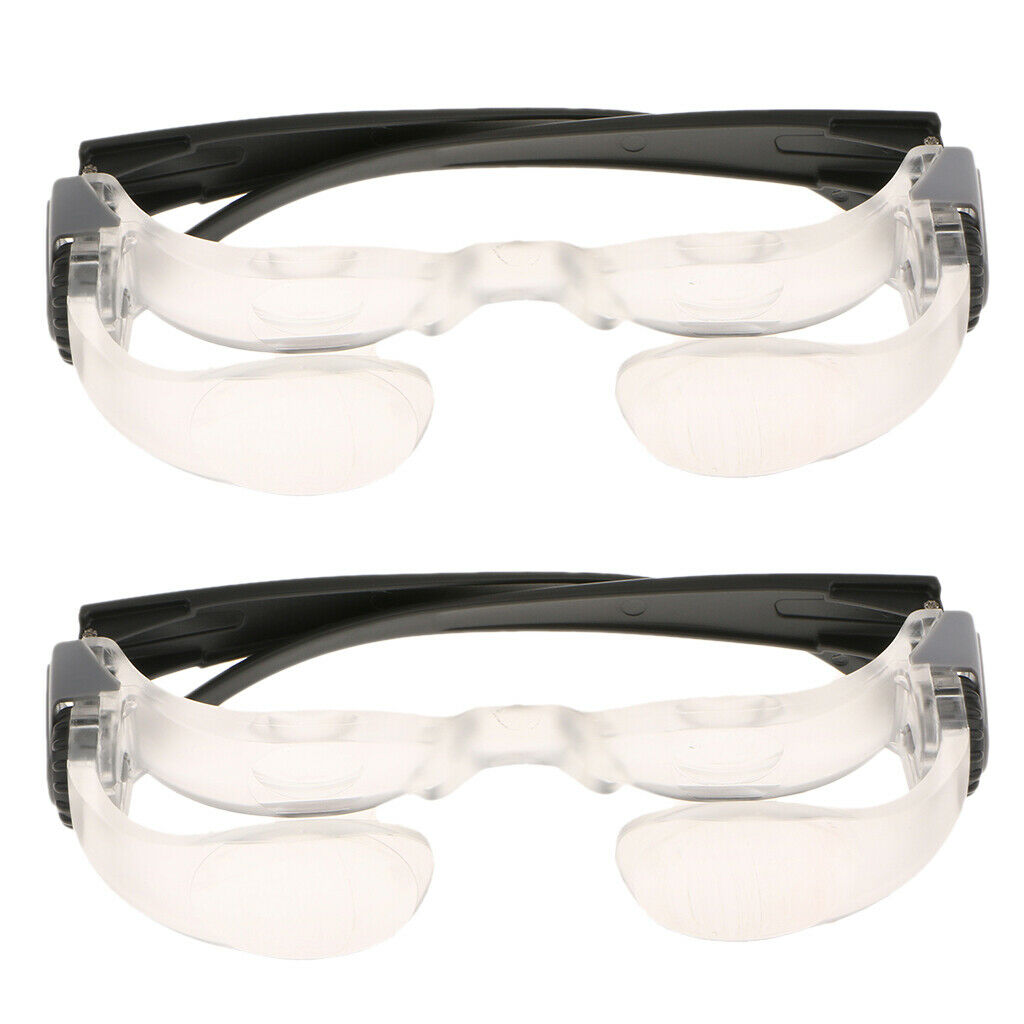 2 Pieces 2X Hyperopia Magnifying TV Glasses Adjustable Magnifier Glasses