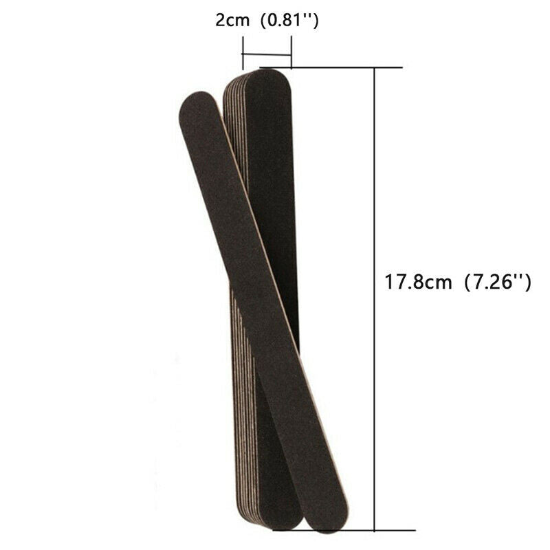 10Pcs Home Beauty Salon Double-Sided Disposable Nail File Emery Shaping BoardSJ