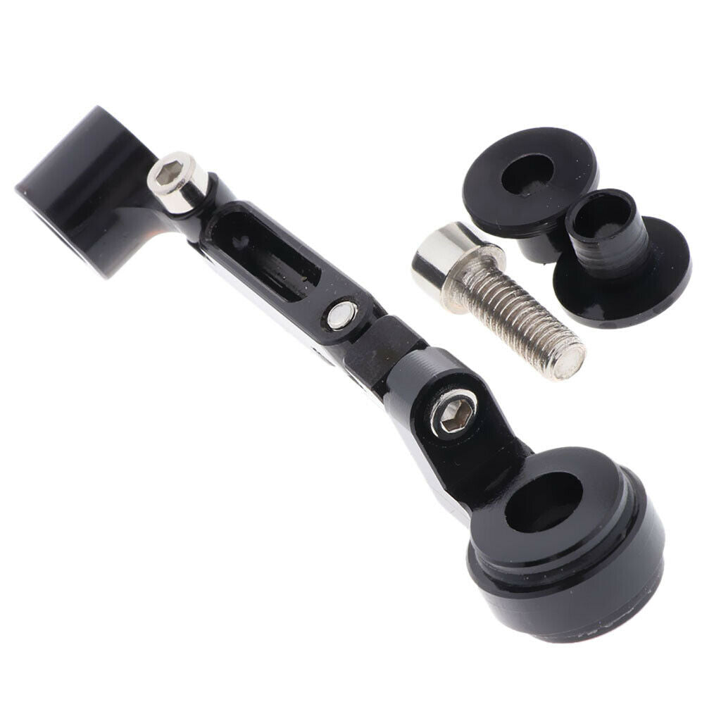 Universal Motorcycle Brake Master Fluid Reservoir Oil Cup Bracket Black
