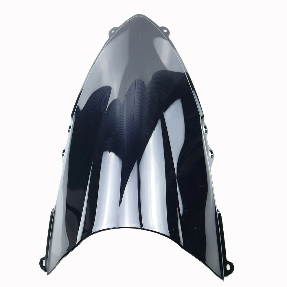 Double Bubble Motorcycle Black Windscreen Windshield for Ducati 1199 2012-2013