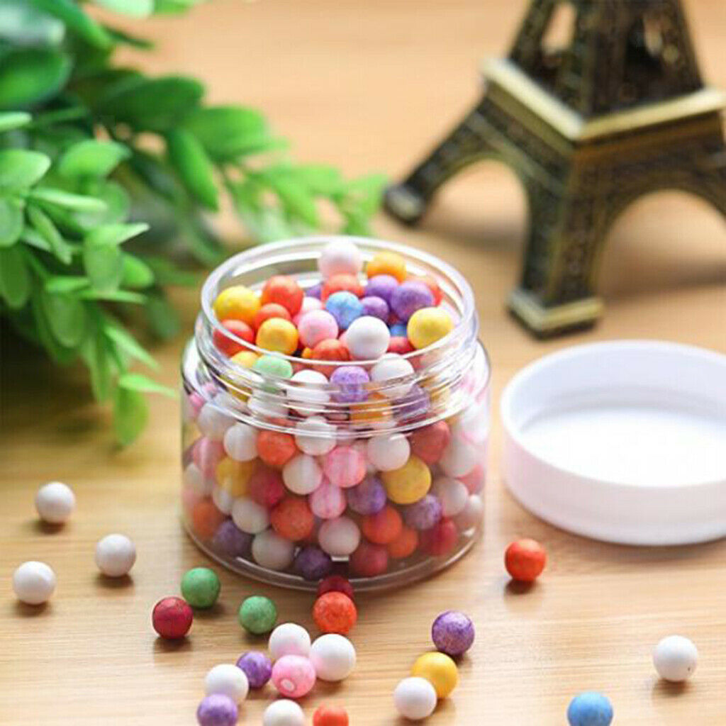 2 Set 5 Storage Clear Container Screw Top Jar For Small Crafts Bead Findings