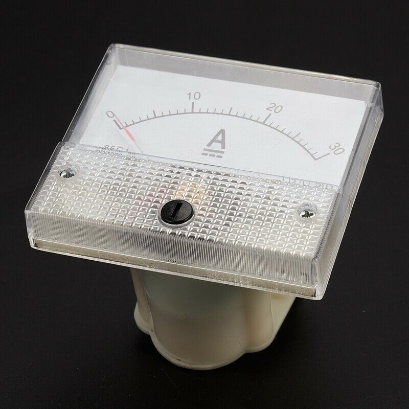 85C1-A Dc Analog Ampere Meter Panel Meter Gauge 30A Amp Gauge Current MechanicV5