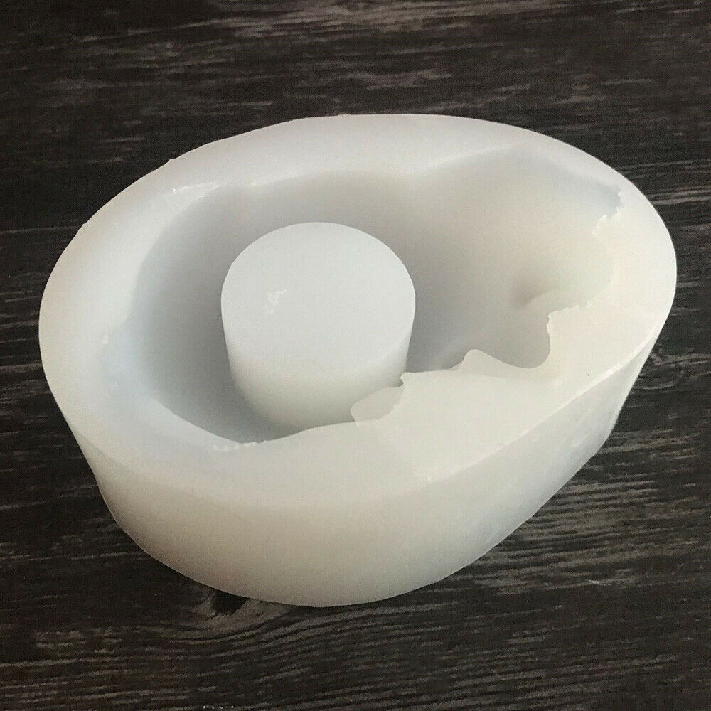 Cat Flower Pot Silicone Mould Succulent Planter Handmade Candle Holder Craft DIY