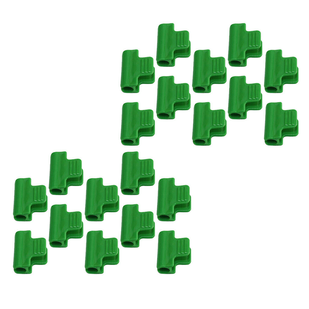 20 x Plastic Pipe Clamps Greenhouse Film Clamps Plant Cover Clips 11mm
