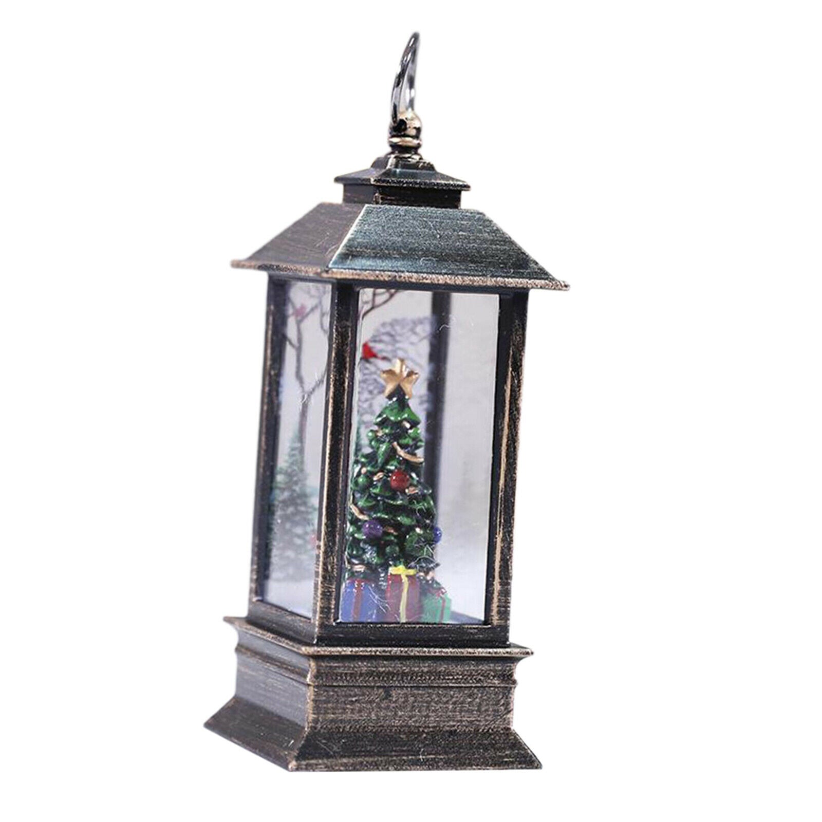 2PCS Outdoor Indoor Christmas Glow Lantern Family Xmas Hanging Bedroom LED Light