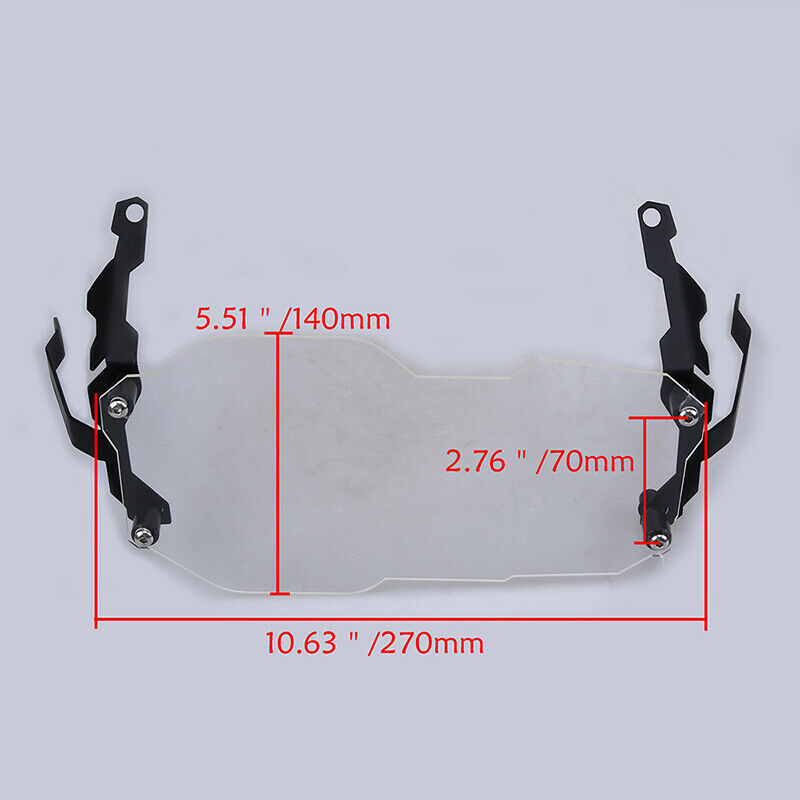 Front Headlight Guard Cover ABS Steel Black Fit BMW R1200 GS Adventure 2013-2016