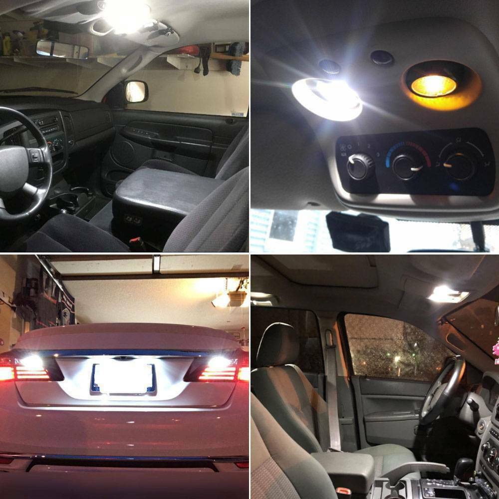 2 X T10 194 168 W5W LED for Interior Map Dome License Plate Light Bulbs White