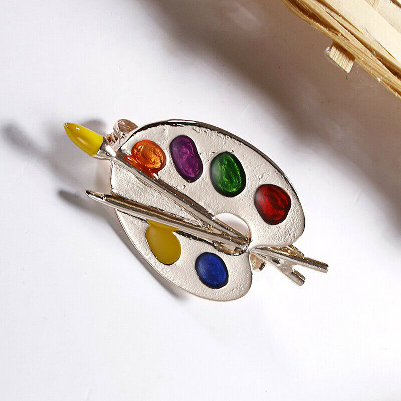 Fashion Brooch Colorful Enamel Artist Palette Pin Corsage Brooch Women Je.l8