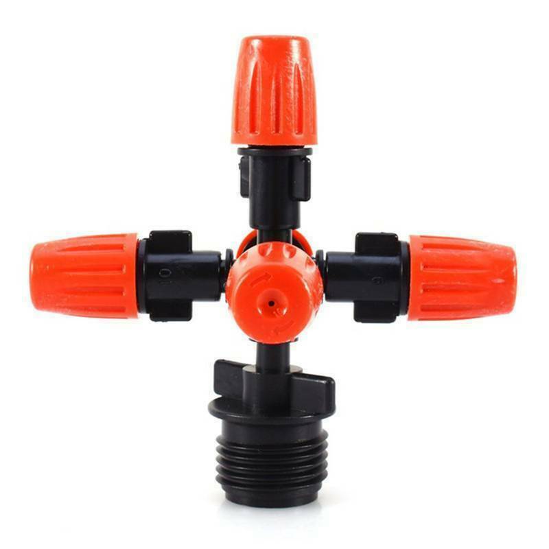 5-head Atomization Nozzle Sprinkler System Sprays Water Settings Yard Tools