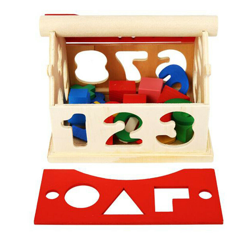 Colorful Number and Shape Blocks Educational Math Training Interactive Toys