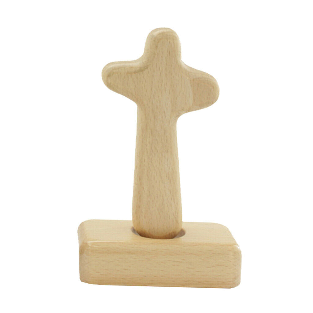 Holy Wood Standing Cross Table Cross Modern Plain Home Decor Gift Arc top