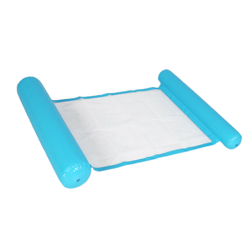2 Pieces Pool Floating Hammock Buoyancy Inflated Water Lounge Pillow Chair