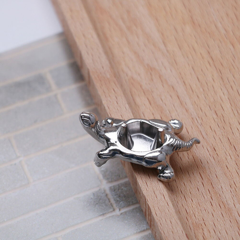 1holes alloy tortoise incense burner holder censer plate for sticks & cone.l8