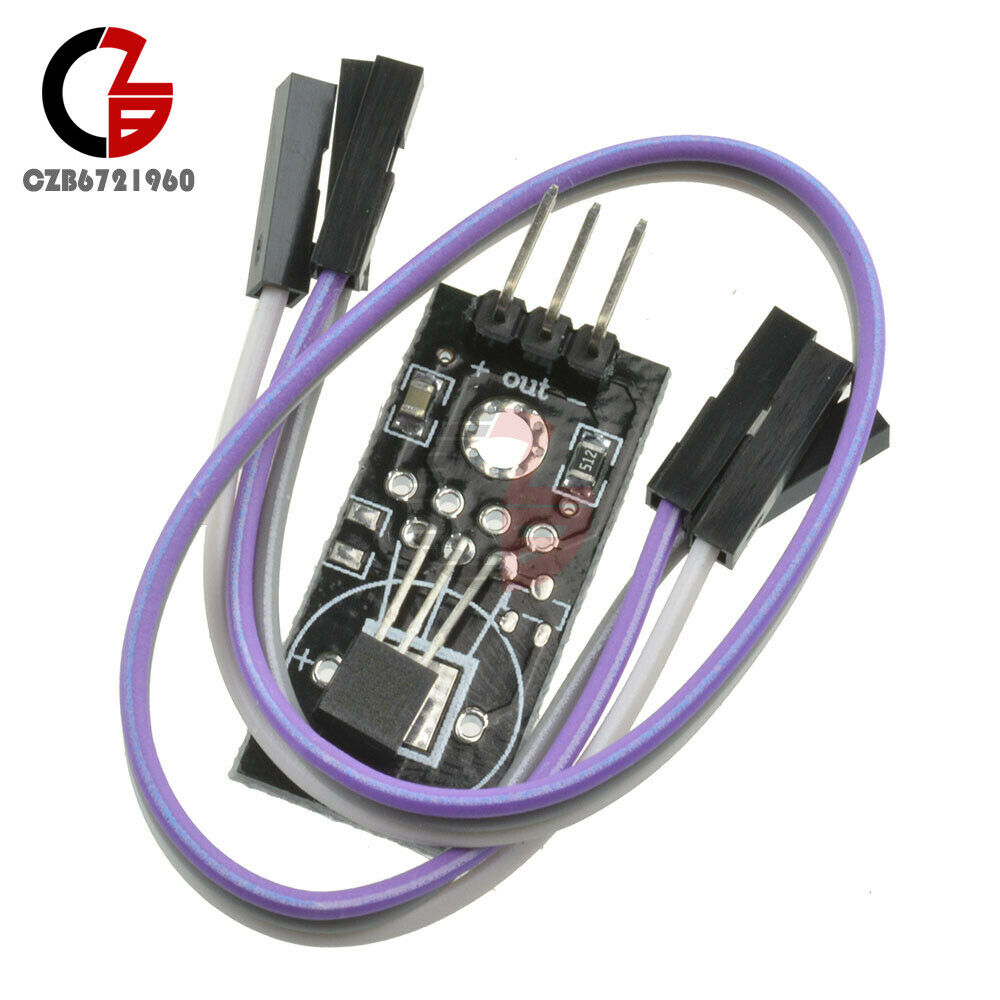 DS18B20 Temperature Sensor Board 5V Digital Signal Output Module w/ Dupont Line