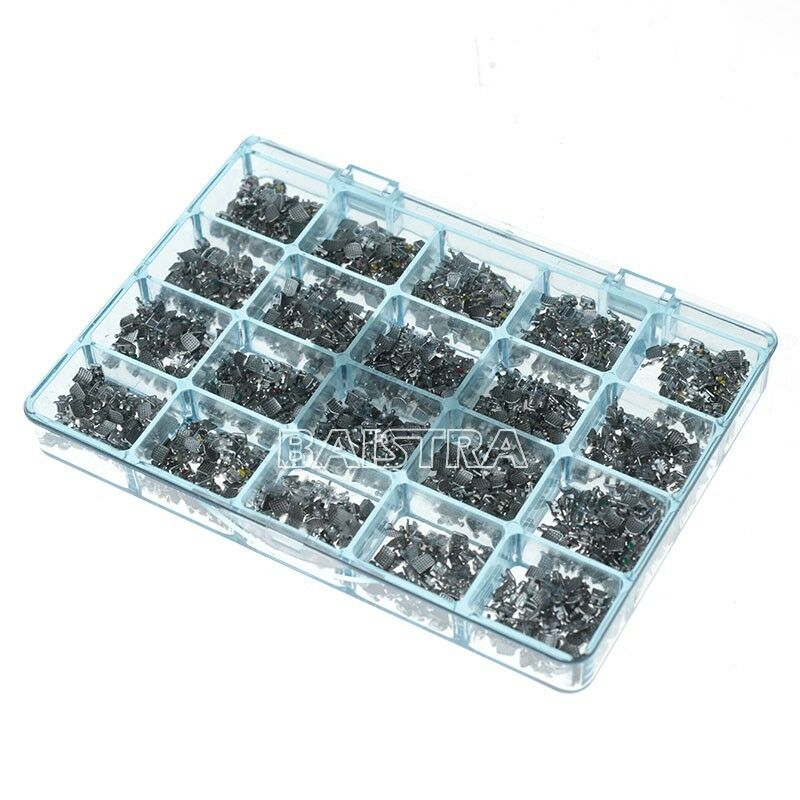 1000pcs Dental Orthodontic Bracket Mini Roth 018 Hook 3-4-5 MIM Monoblock AZDENT