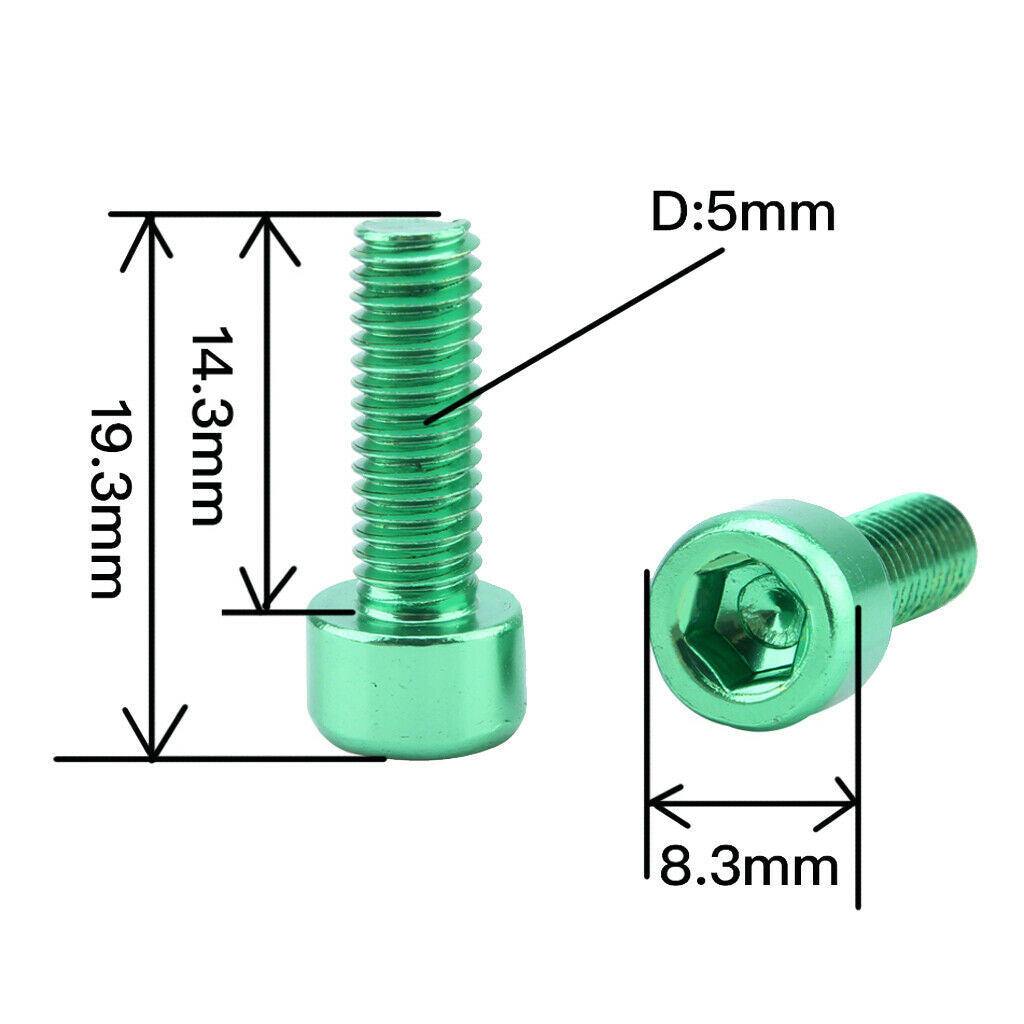 Lot 16 Bike Water Bottle Cage Holder Bolts Screws Hex Socket Screws Accs