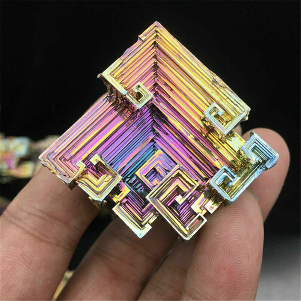 Quartz Crystal Rainbow Titanium Bismuth Mineral Cluster Specimen Healing Stone*1