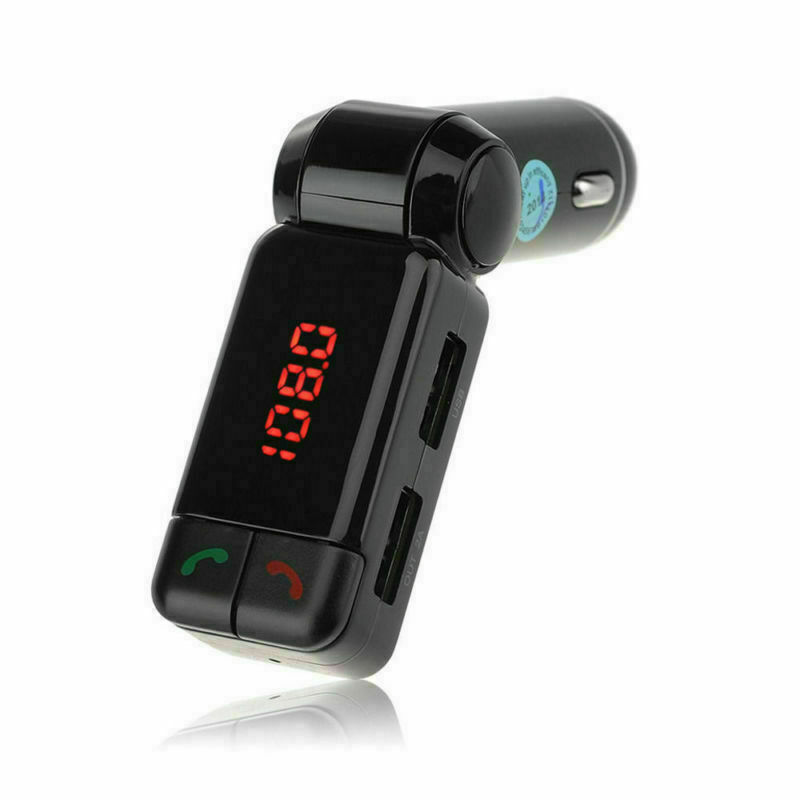 Mp3 Player Lcd Black Wireless Bluetooth Bluetooth Hands-Free Car Usb Charger Kit
