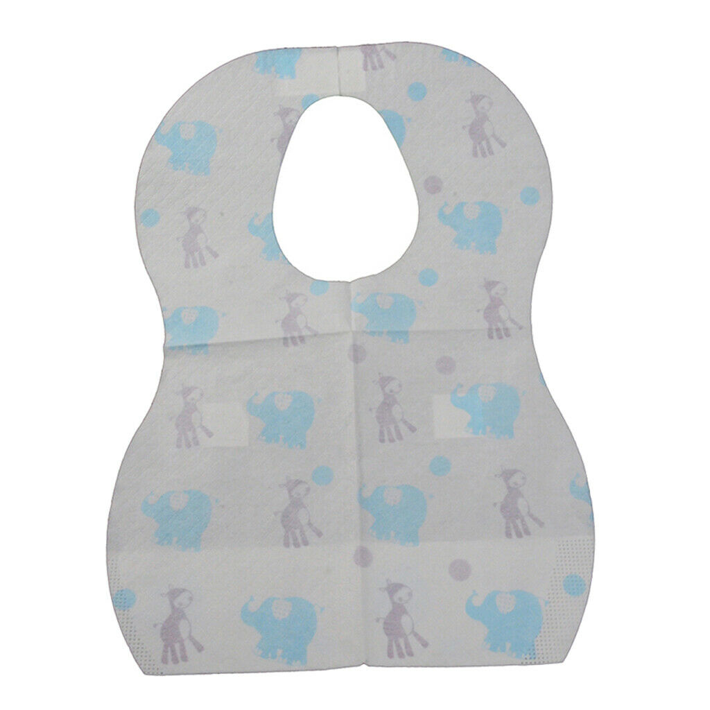 Infants Teething Waterproof Bib Disposable Burp Cloth Home Travel Elephant