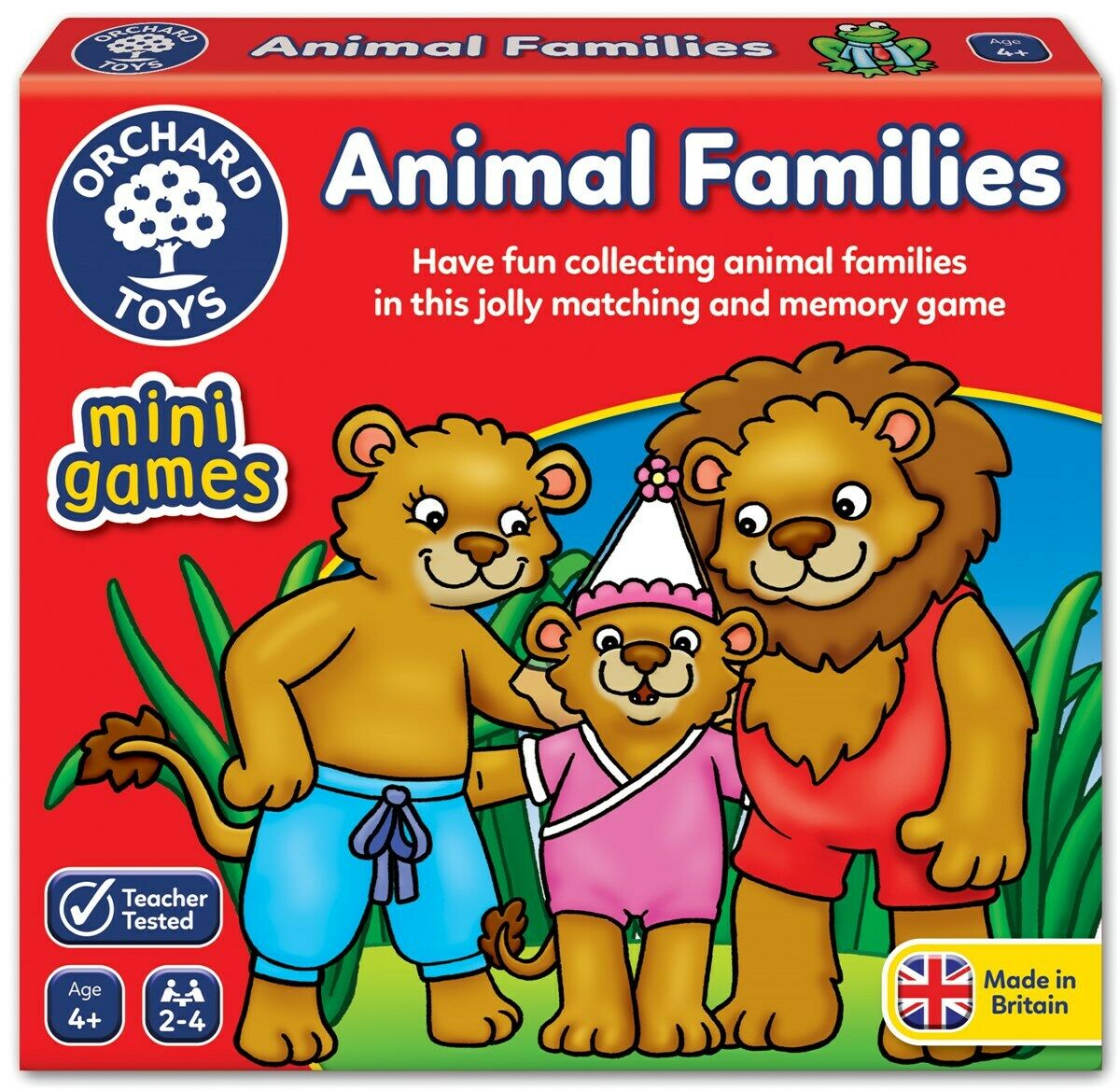 Orchard Toys 362 Animal Families Travel Mini Matching Memory Game Children 3yr+