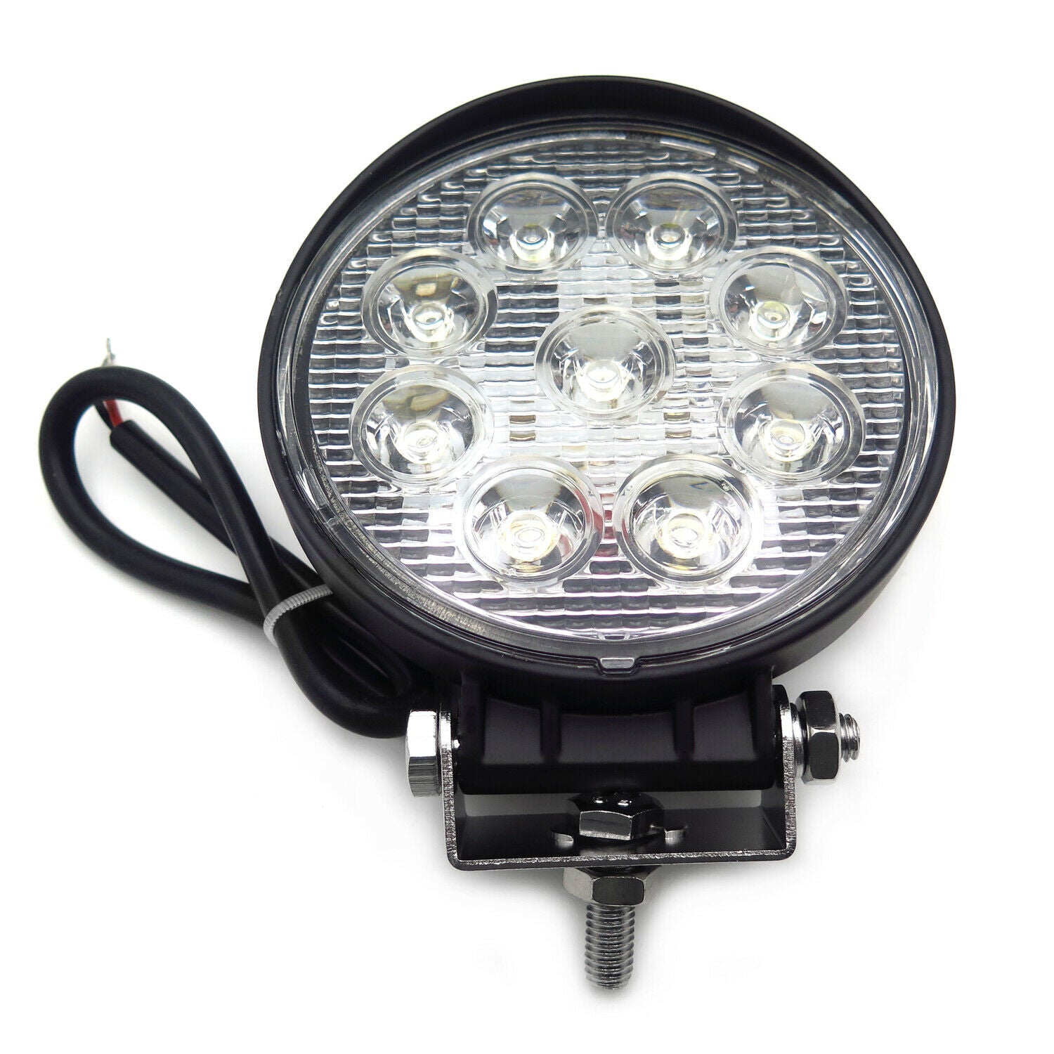 Round 27W Spot BEAM LED Off Road Work 9 LED Light 12V 24V Universal USE SUV Car