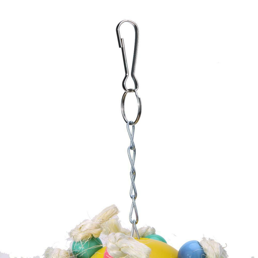 Wooden Parrot Birds Toys Plaything Colorful Pet Bird Accessories(2) @