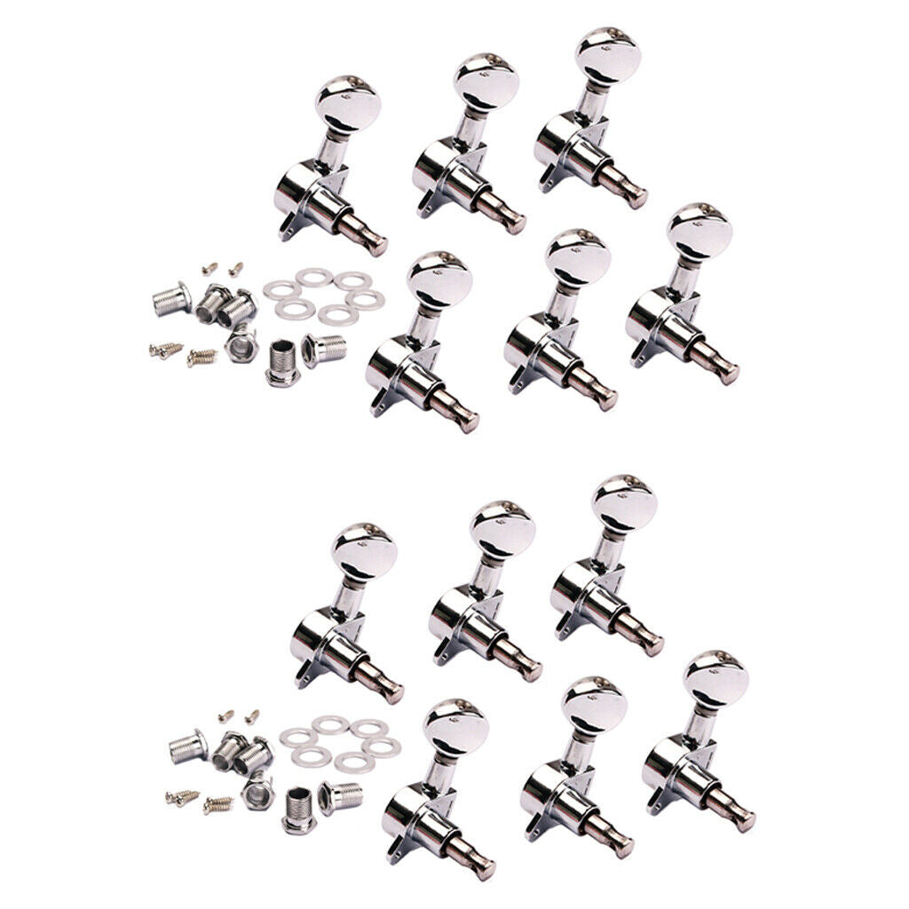 12 Set Electric Guitar Tuning Pegs Right Keys Tuners Machine Heads