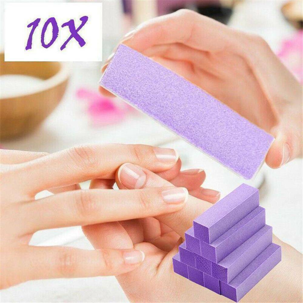 10X Buffing Buffer Block Files Acrylic Pedicure Sanding Manicure Nails Art Tips