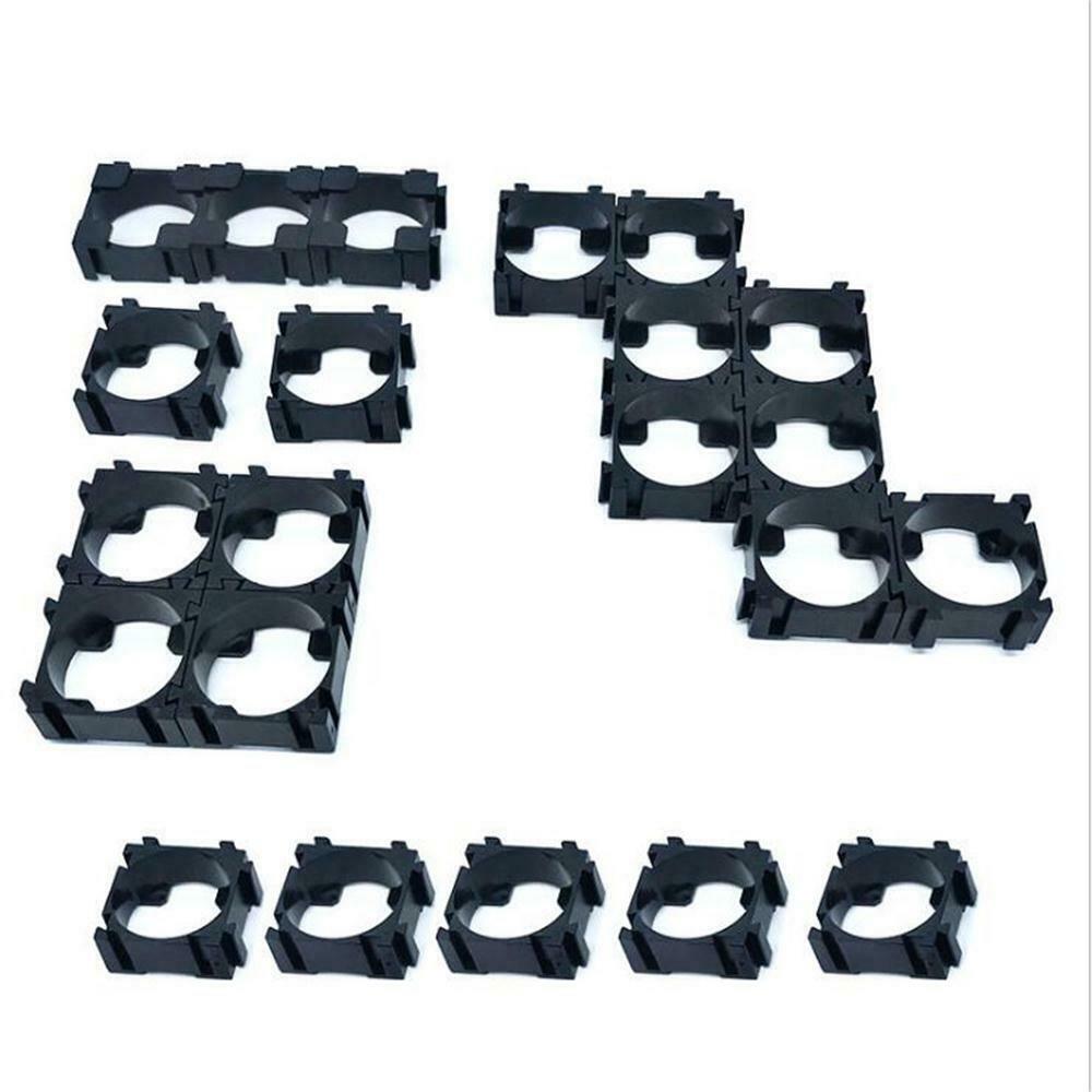 100x 18650 Battery Cell Holder Safety Spacer Radiating Shell Storage Bracket BK